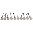 Luminaire Recessed Decking Kit LED 6000K 3 x 0.1W Stainless Steel