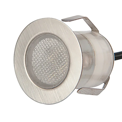 Luminaire Recessed Decking Kit LED 6000K 3 x 0.1W Stainless Steel
