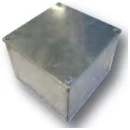 Adaptable Box Plain Sides 150X150X100mm Galvanised