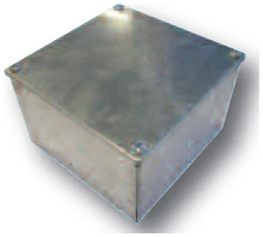 Adaptable Box Plain Sides 150X150X100mm Galvanised