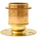 Brass Es/E27 Lampholder Batten Fix