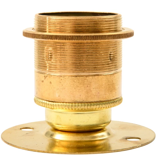 Brass Es/E27 Lampholder Batten Fix