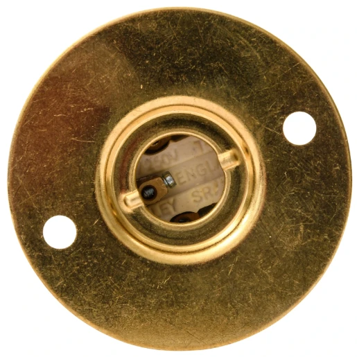 Brass Es/E27 Lampholder Batten Fix