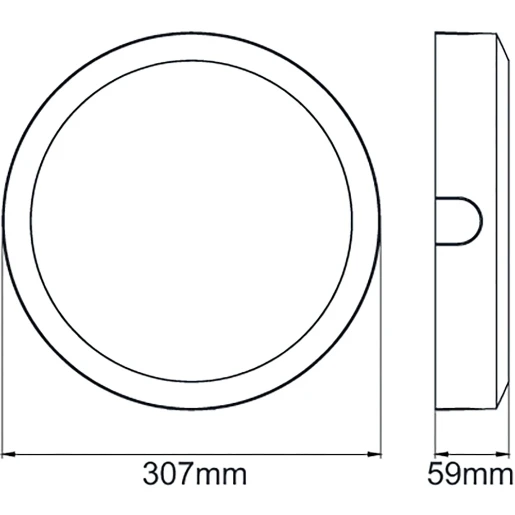 Bezel Rim Plain Matt White for Navara SF