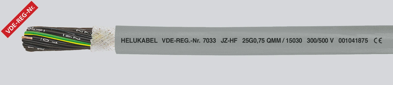 Helukabel Voedingskabel < 1 kV, voor beweegbare toepassingen JZ-HF