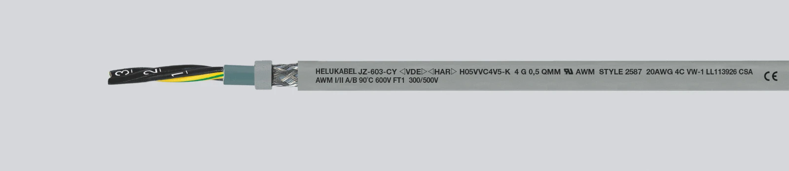 Helukabel Voedingskabel < 1 kV, voor beweegbare toepassingen JZ-603-CY