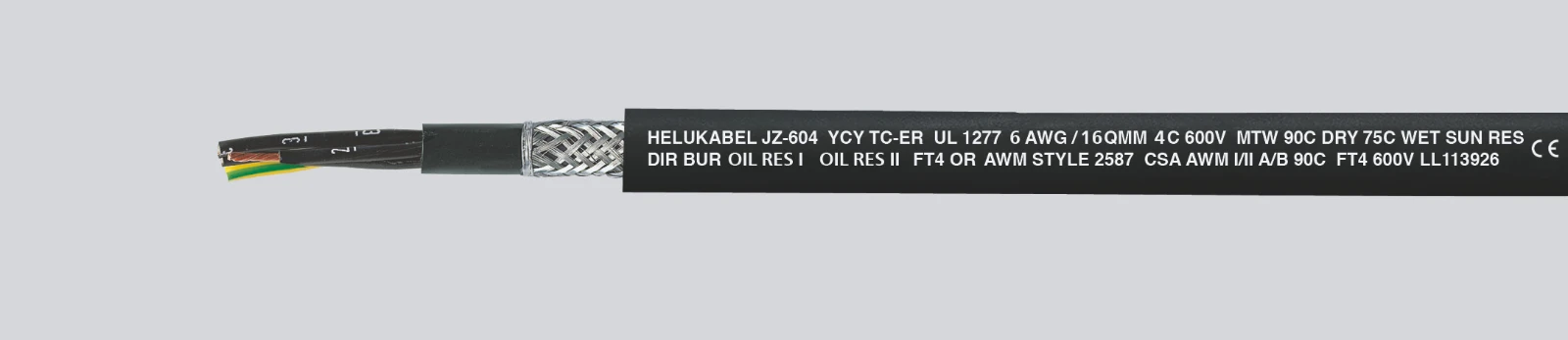 Helukabel Voedingskabel < 1 kV, voor beweegbare toepassingen JZ 604-YCY TC TRAY CABLE