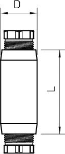 OBO Kabelverbindings/-overgangsmof 117 5x6