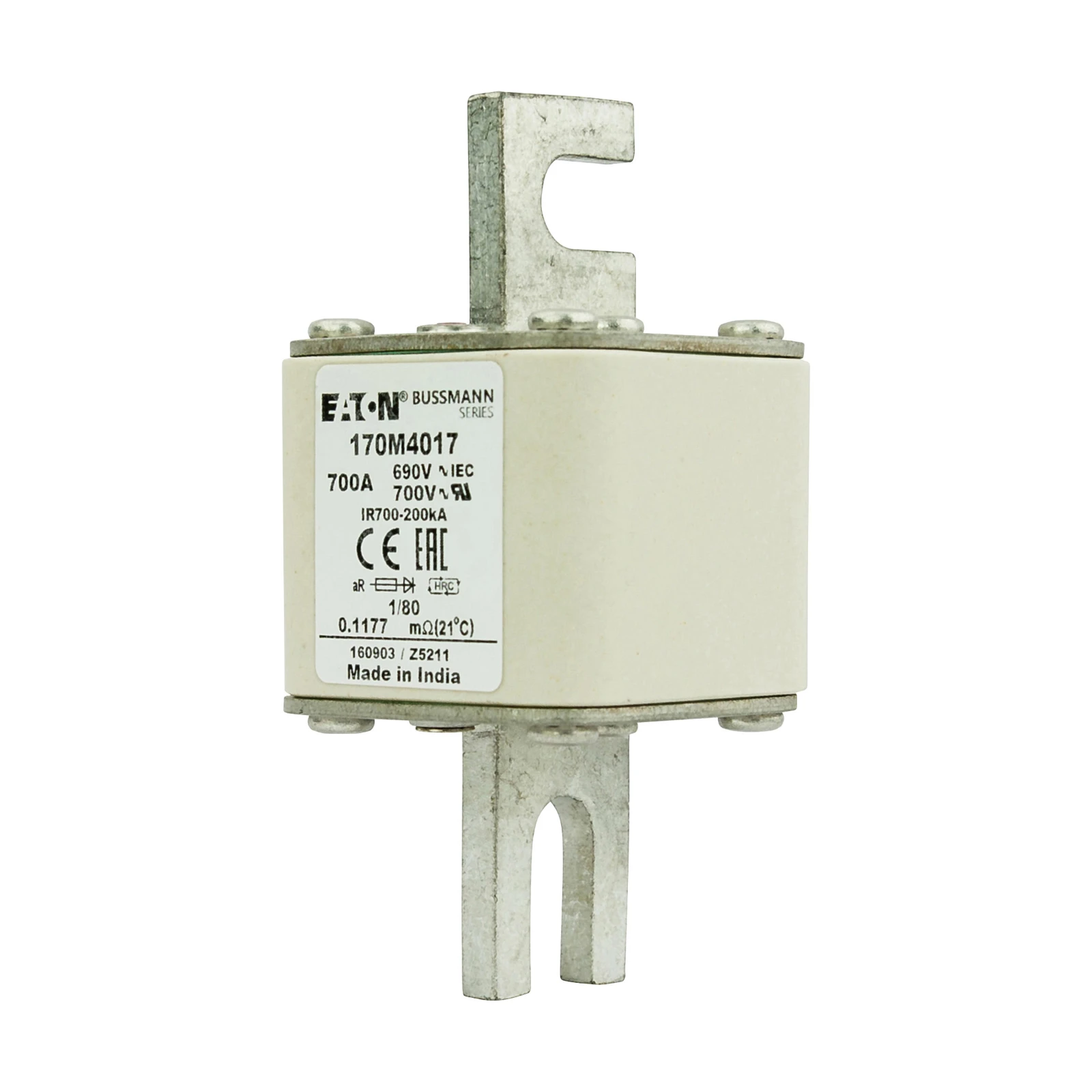 2538145 - Eaton FUSE 700A 690V 1/80 AR UC