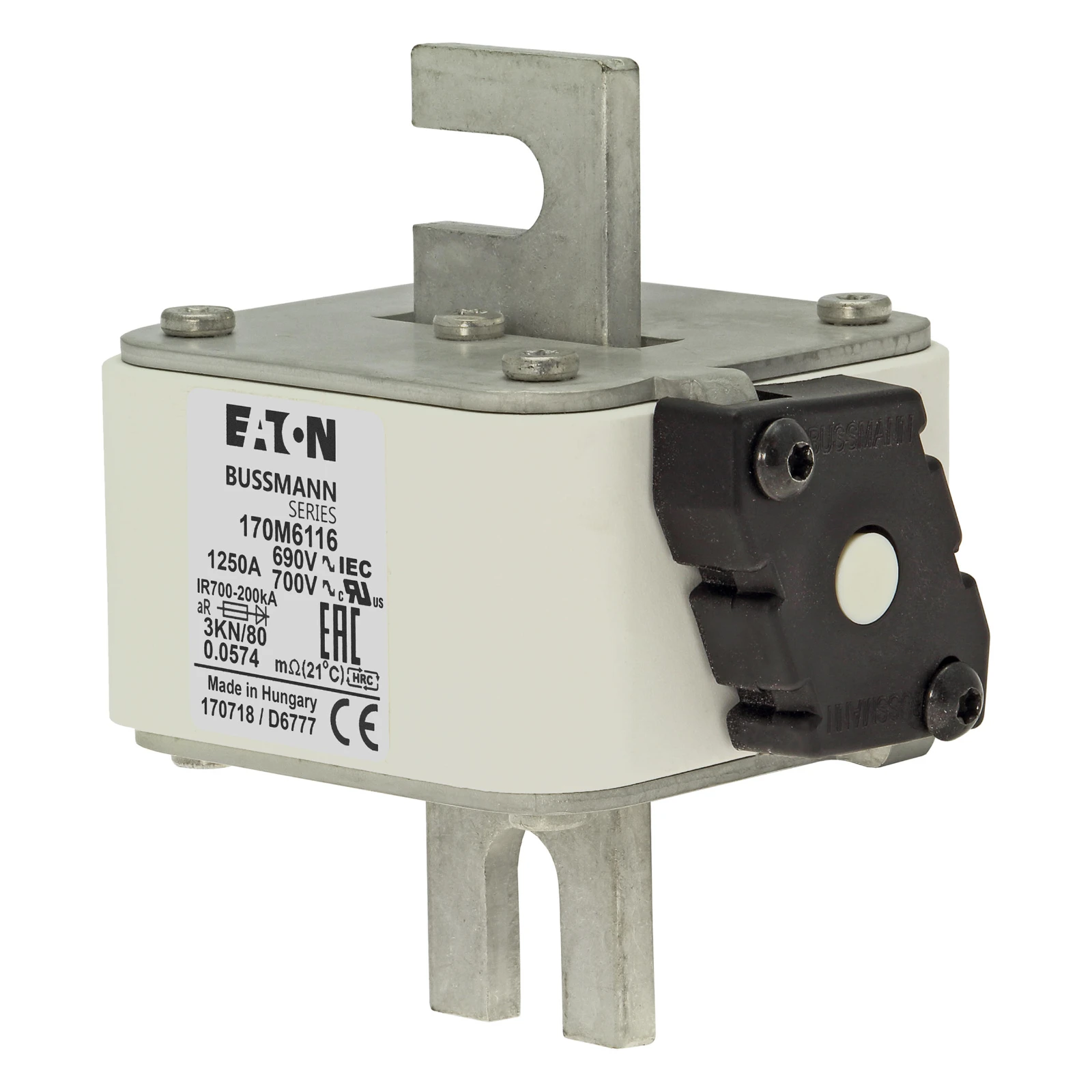 2538766 - Eaton FUSE 1250A 690V 3KN/80 AR UC