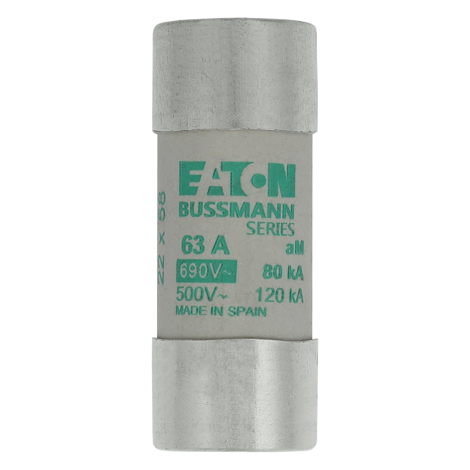 2262169 - Eaton CYL FUSE >STR >22 x 58 63A AM 690V