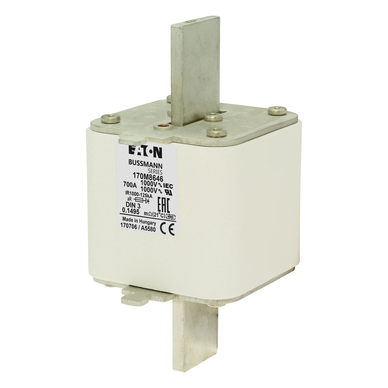 2539124 - Eaton FUSE 700A 1000V DIN 3 AR UR