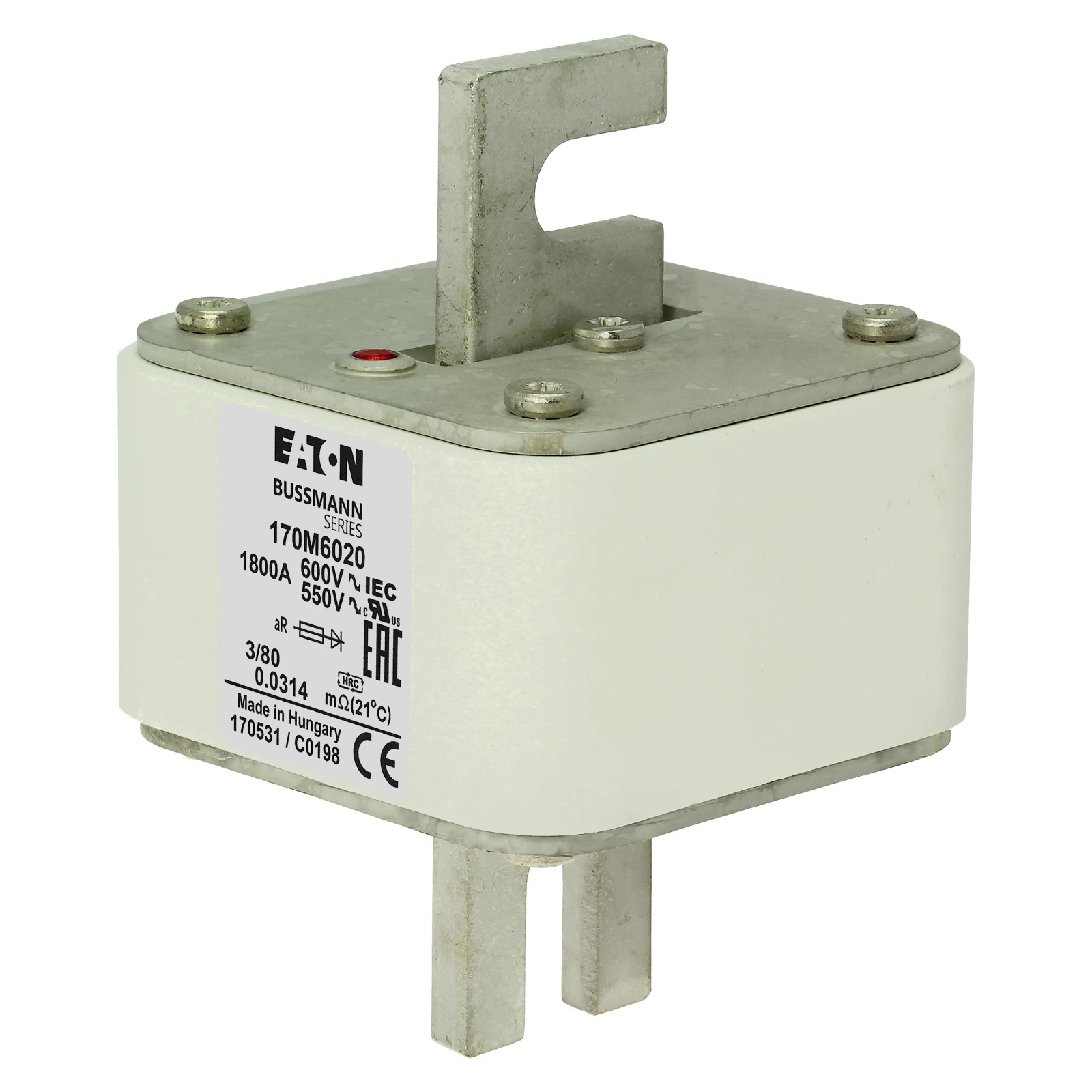 2538722 - Eaton FUSE 1800A 600V 3/80 AR UR