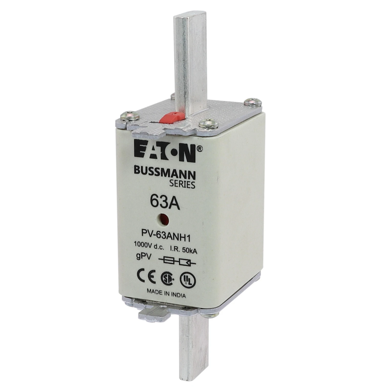 3038727 - Eaton FUSE 63A 1000V DC PV SIZE 1 DUAL IN