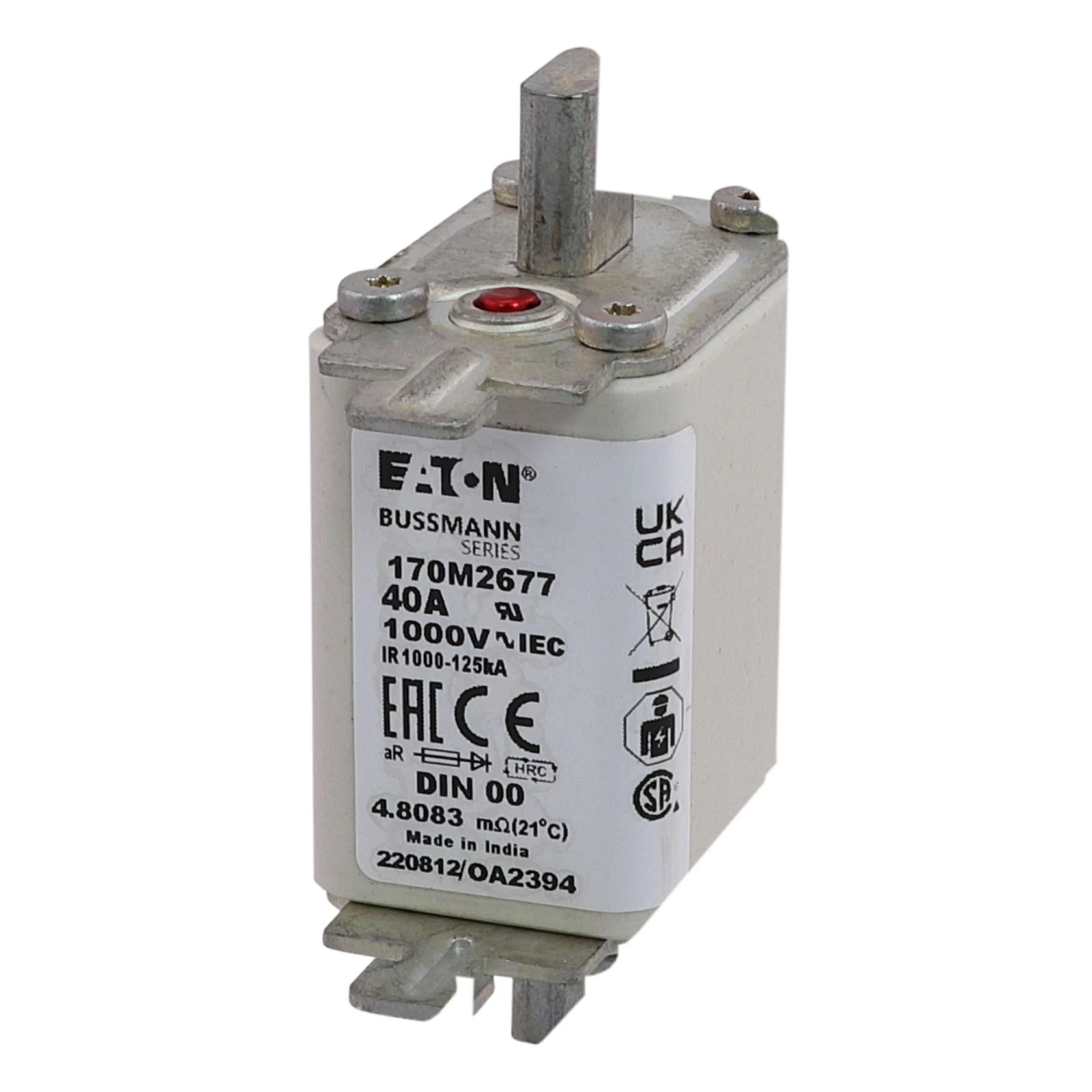 1620165 - Eaton FUSE 40A 1000V DIN 00 AR