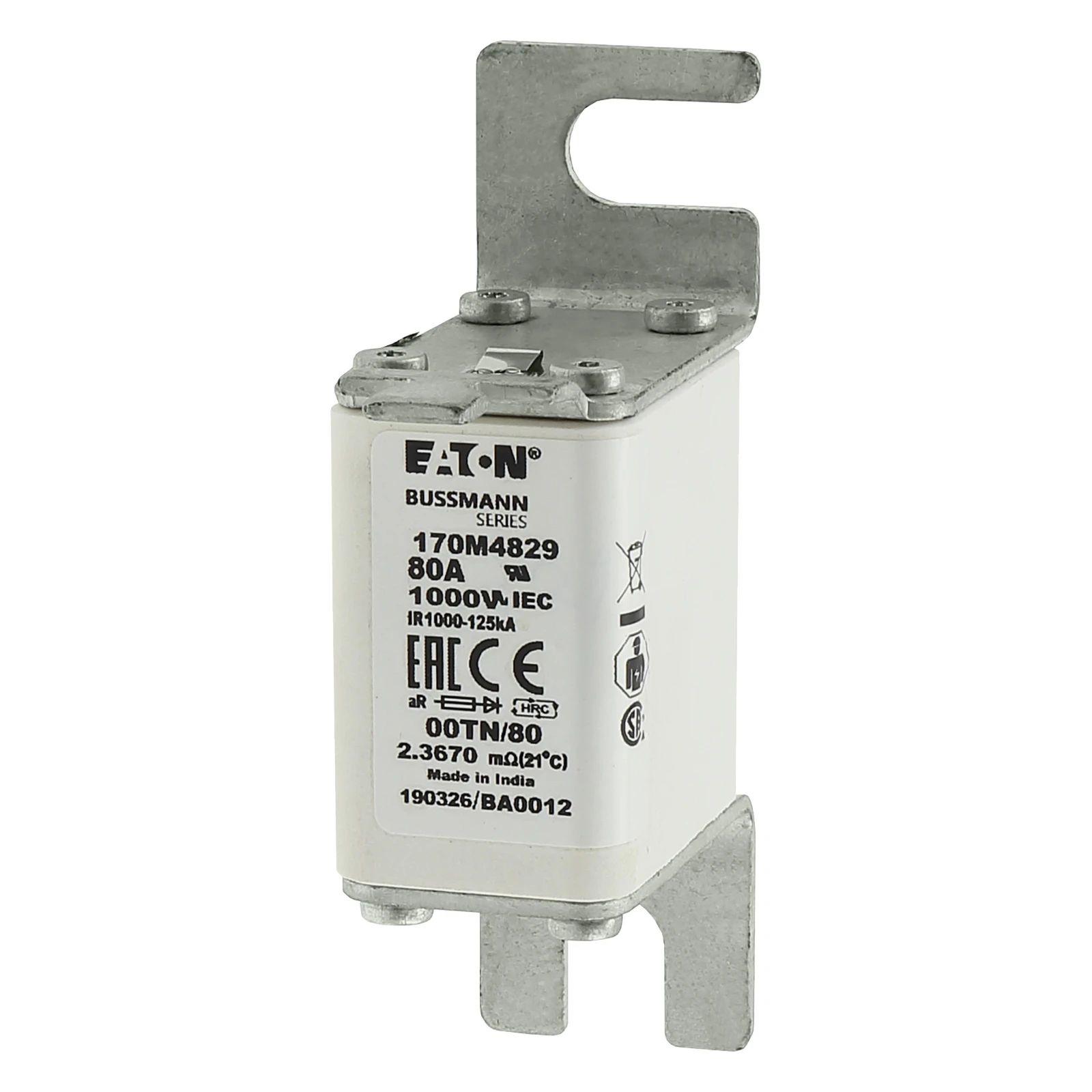 2538383 - Eaton FUSE 80A 1000V 00TN/80 AR