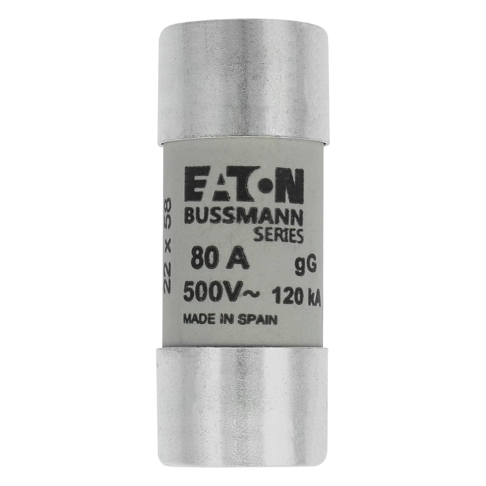 2262144 - Eaton CYLINDRICAL FUSE 22 x 58 80A GG 500