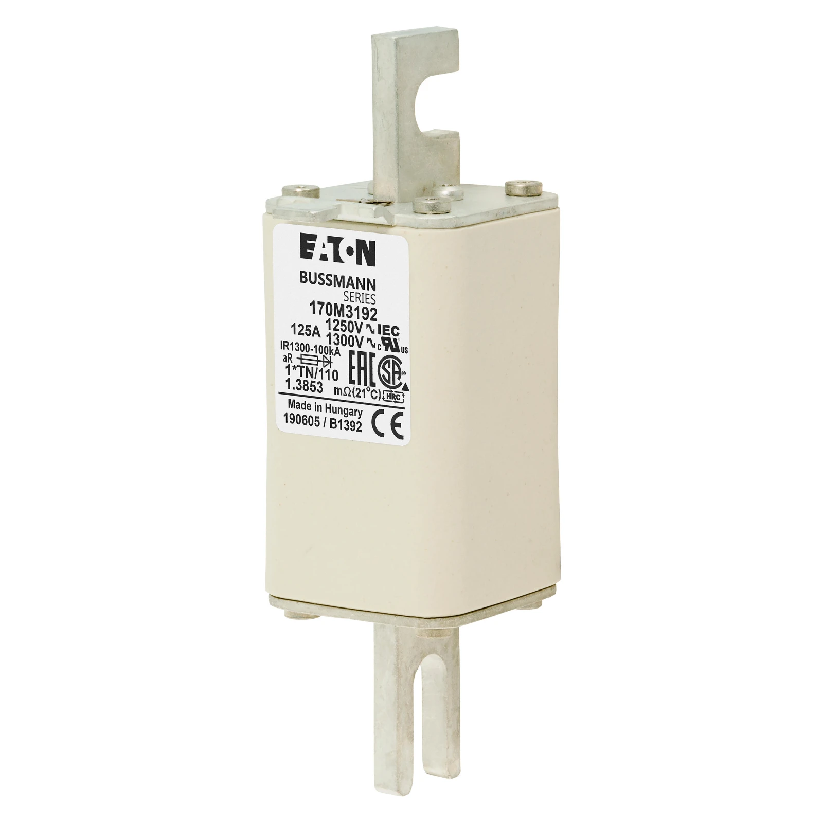 1196365 - Eaton FUSE 125A 1250V 1*TN/110 AR CU