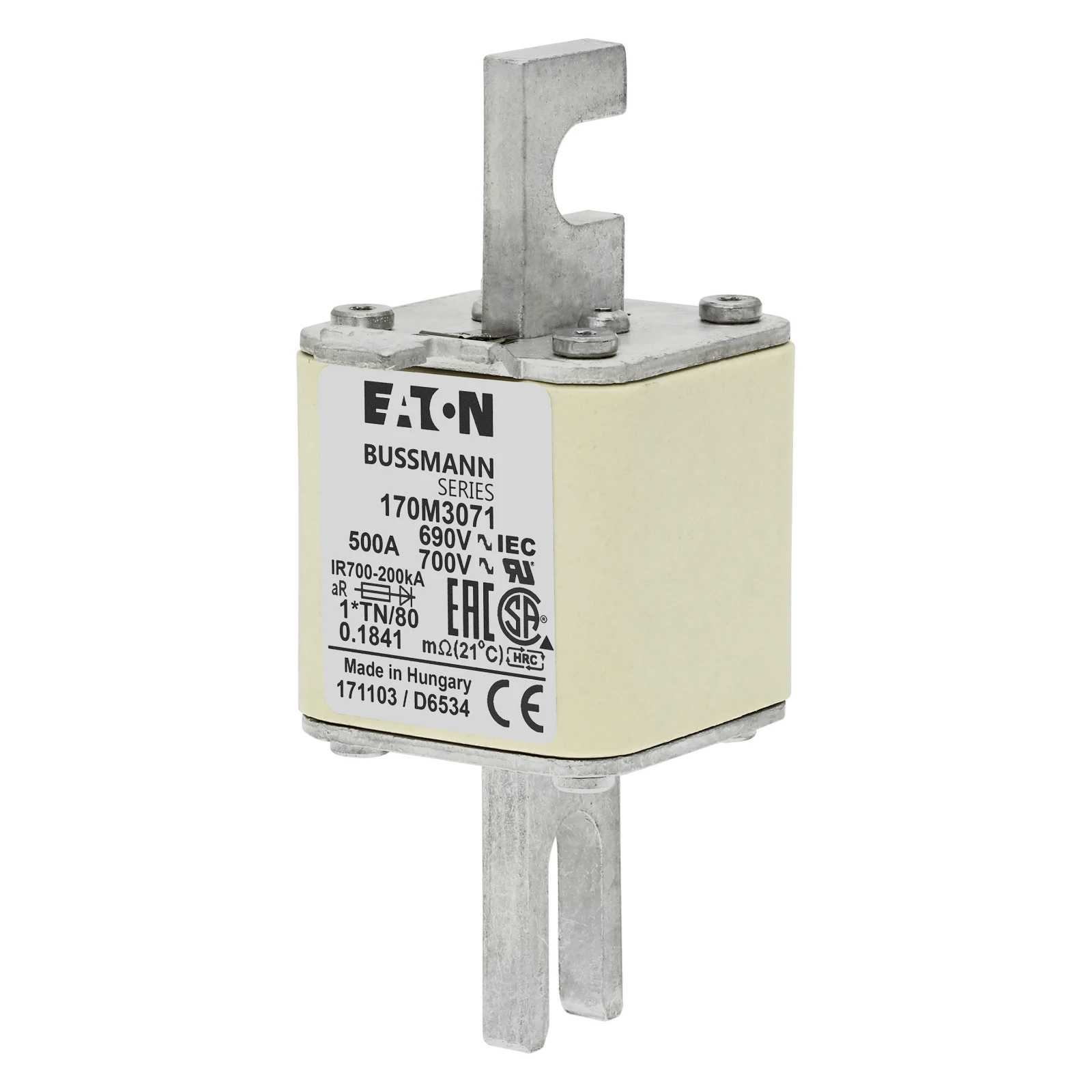 2537867 - Eaton FUSE 500A 690V 1*TN/80 AR UC