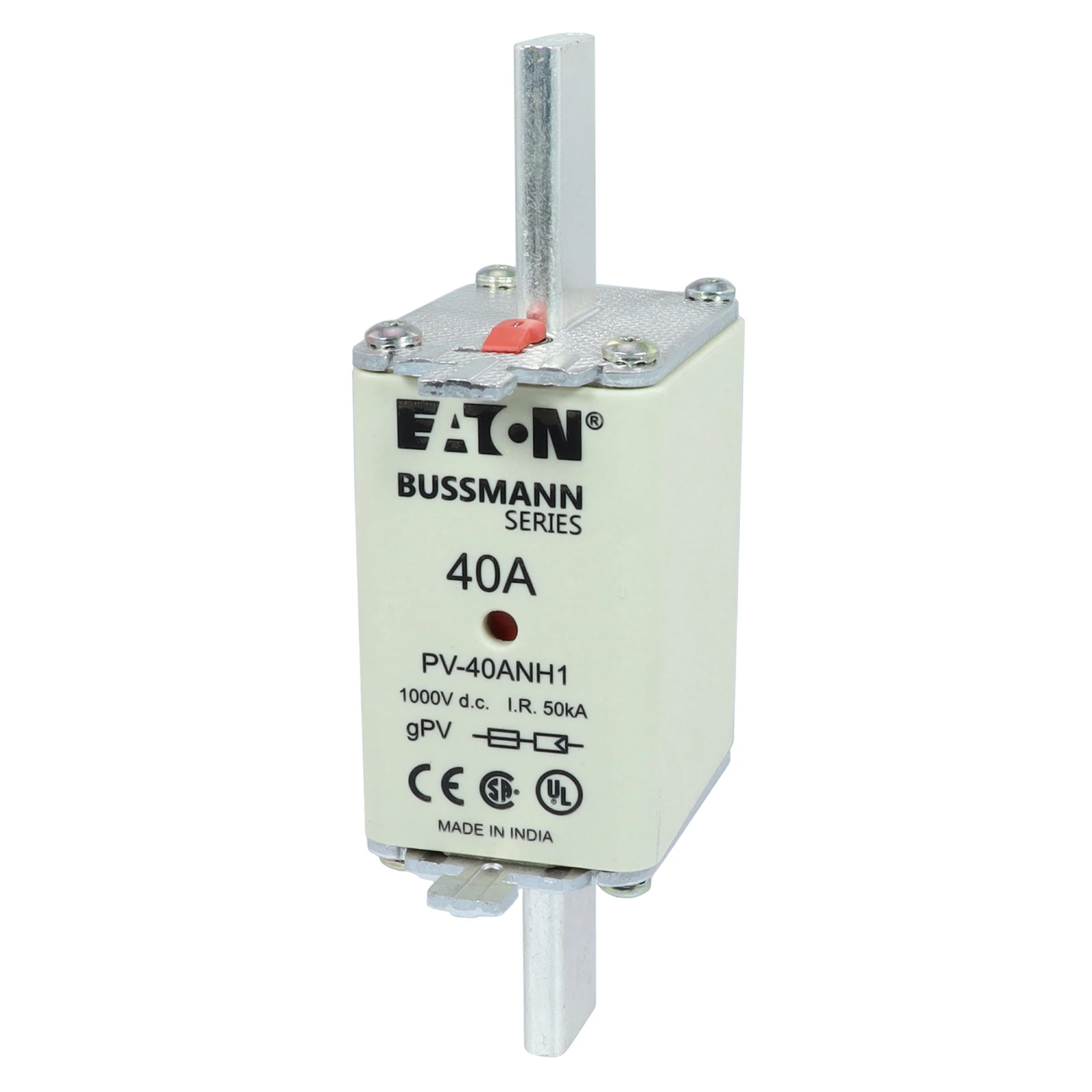 3038097 - Eaton FUSE 40A 1000V DC PV SIZE 1 DUAL IN