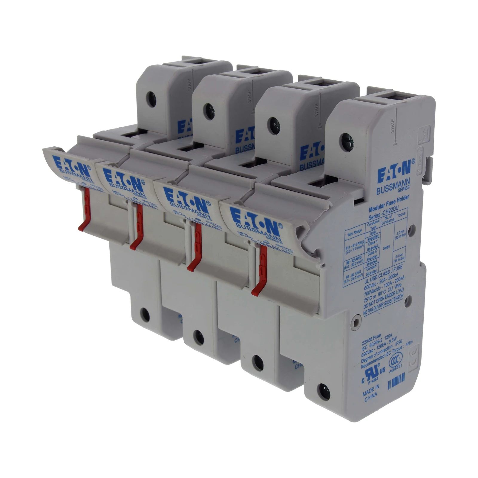 2262208 - Eaton 4P 22x58  Fuse Holder