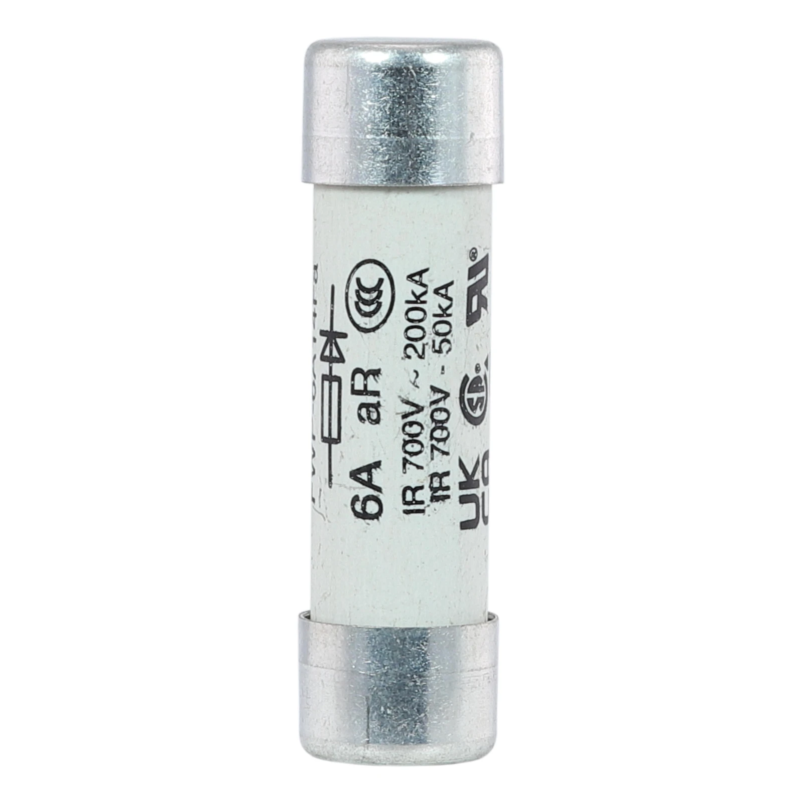 2545574 - Eaton 6A 700V AC FERRULE FUSE 14 X 51 MM