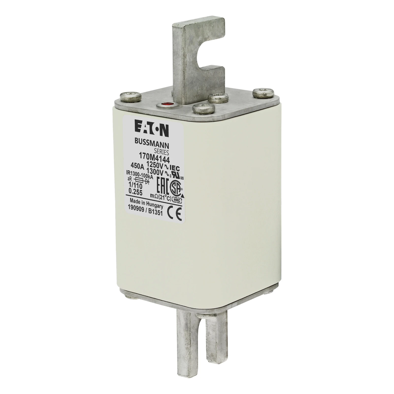 2538180 - Eaton FUSE 450A 1250V 1/110 AR CU