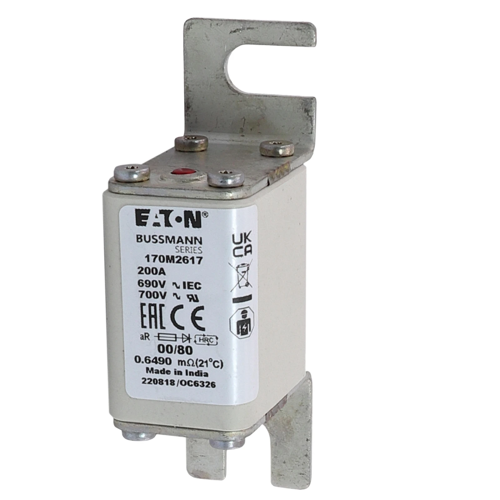 2537767 - Eaton FUSE 200A 690V 00/80 AR UR