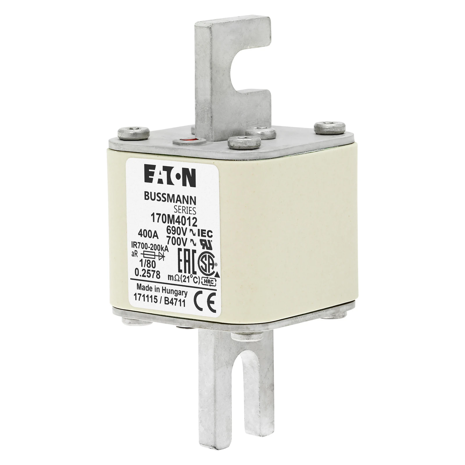 2538140 - Eaton FUSE 400A 690V 1/80 AR UC