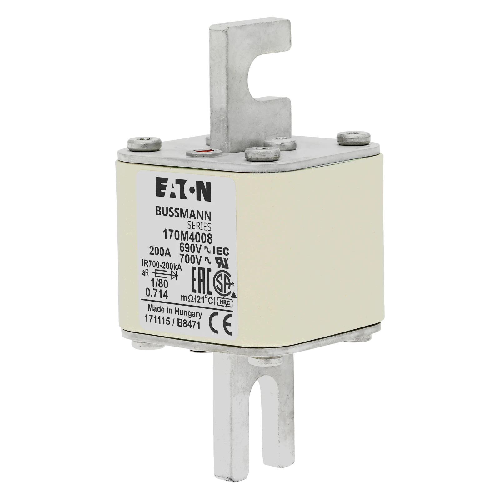 2538136 - Eaton FUSE 200A 690V 1/80 AR UC