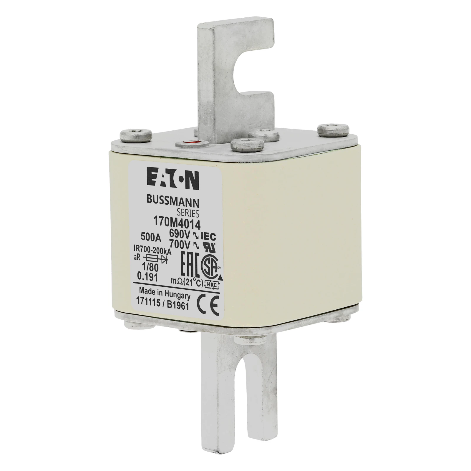 2538142 - Eaton FUSE 500A 690V 1/80 AR UC