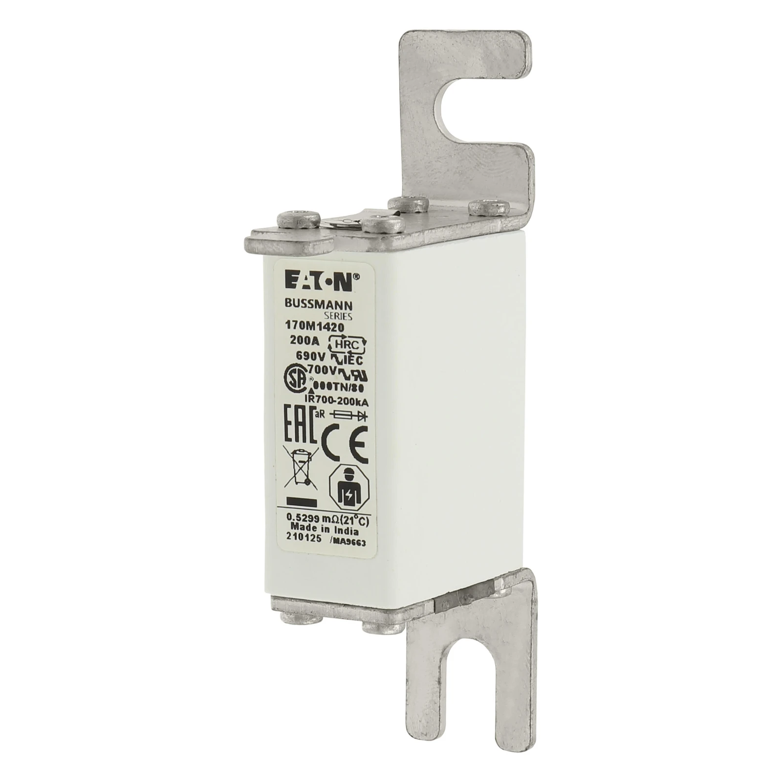 1260269 - Eaton FUSE 200A 690V 000TN/80 AR UC