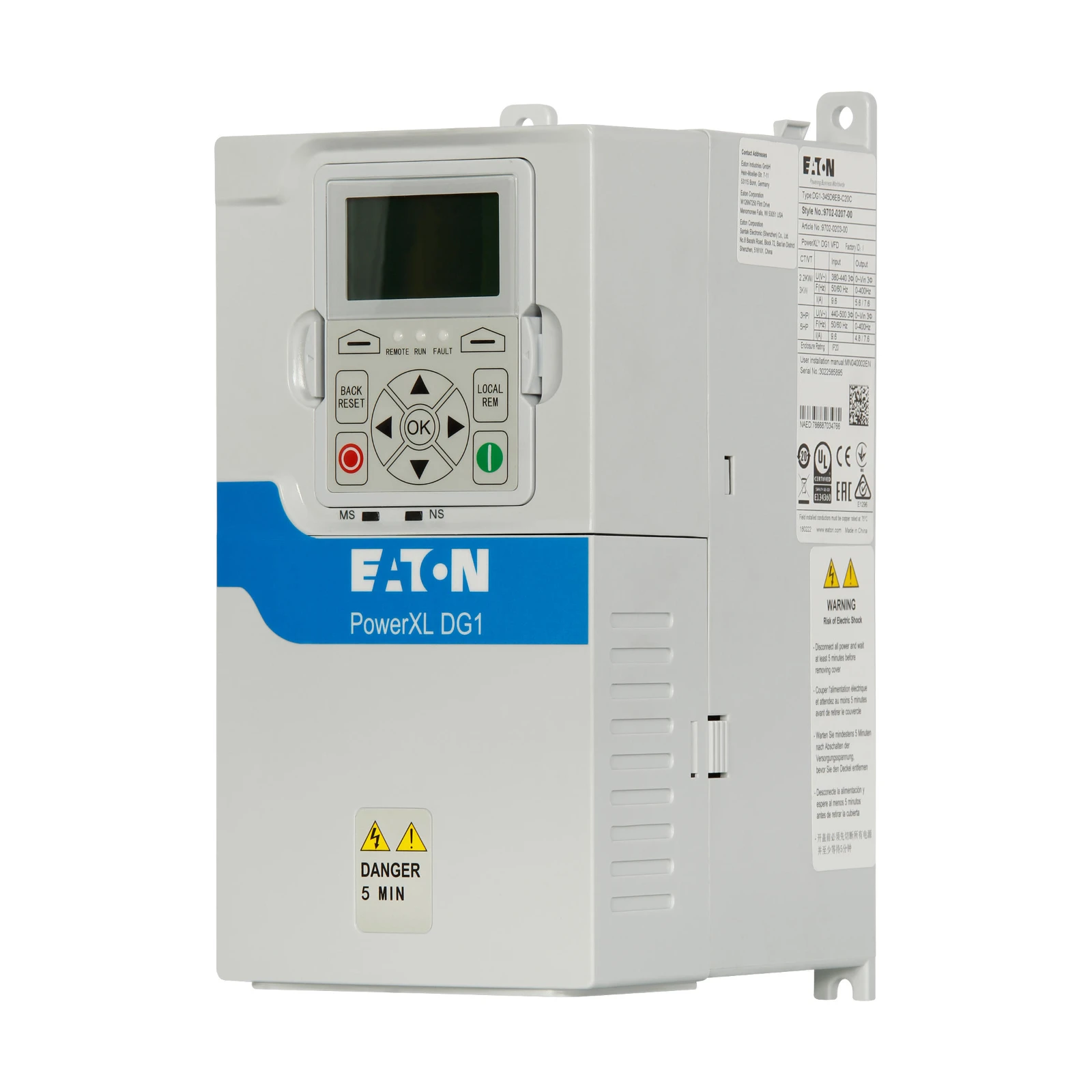 Eaton Frequentieregelaar =< 1 kV DG1-324D8EB-C20C