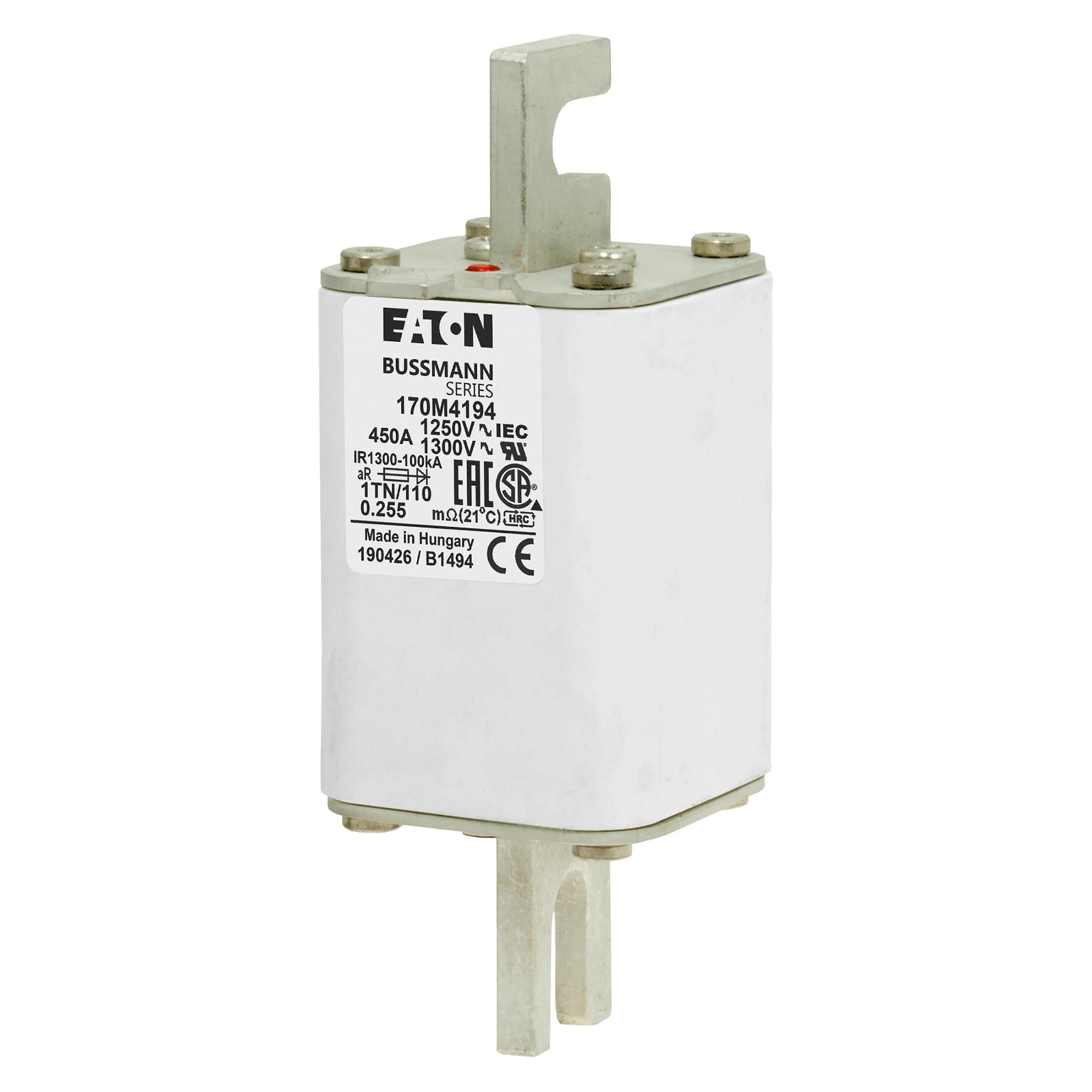 2538213 - Eaton FUSE 450A 1250V 1TN/110 AR CU