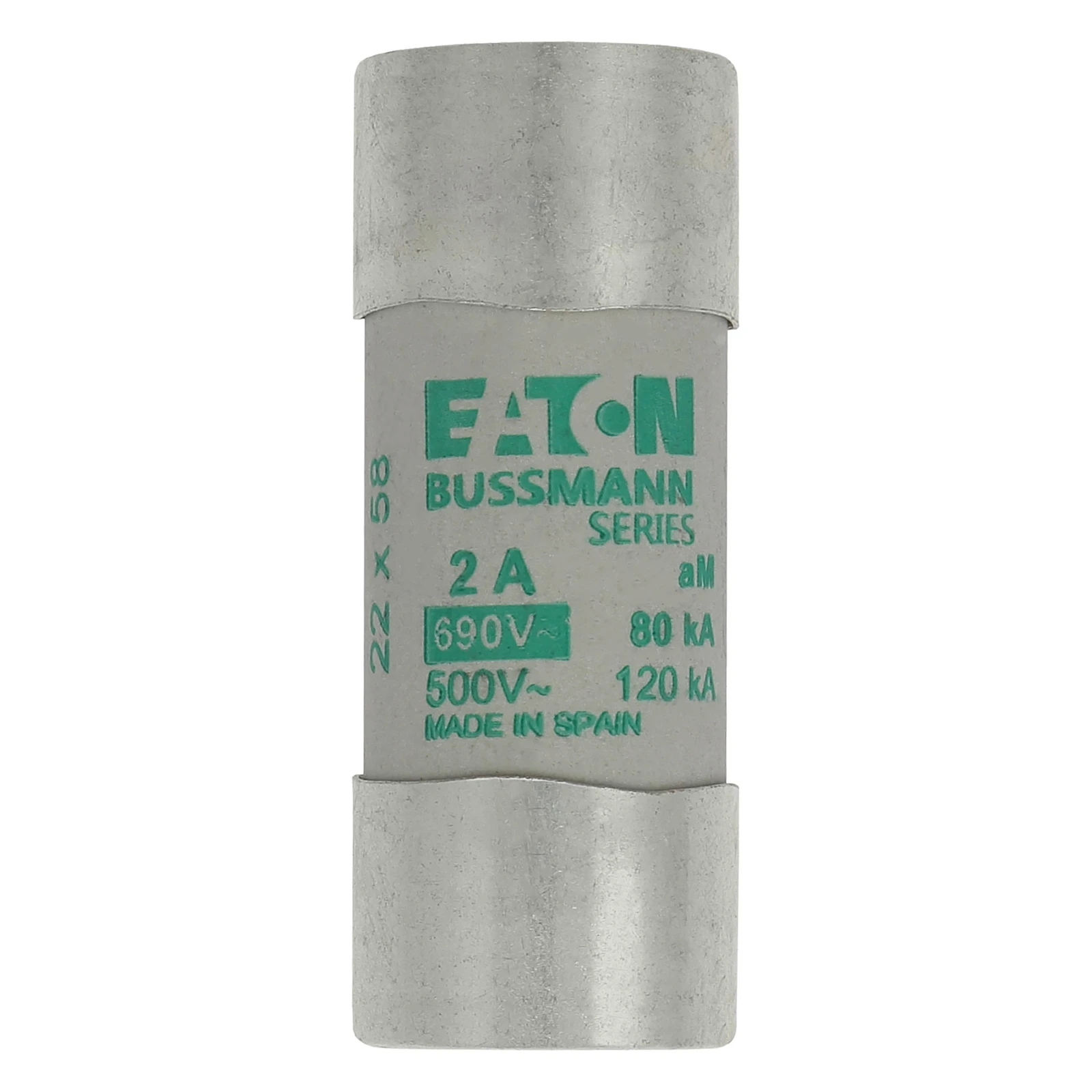 2262156 - Eaton CYLINDRICAL FUSE 22 x 58 2A AM 690V