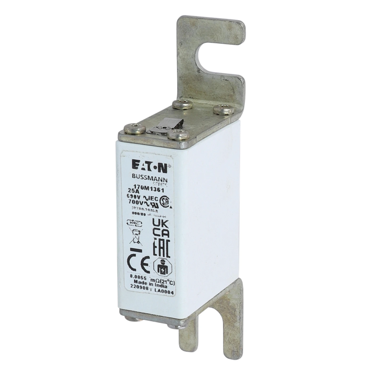 2537639 - Eaton FUSE 25A 690V 000/80 GR UC