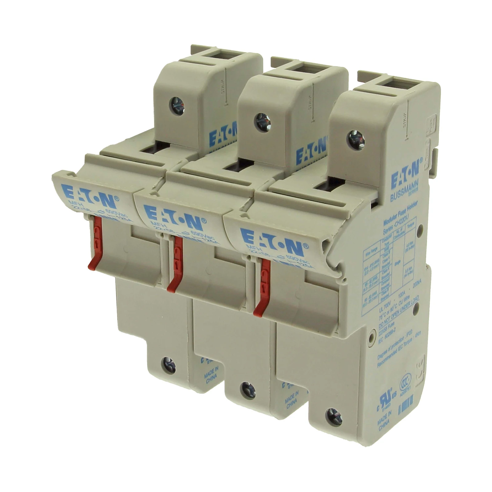 2262206 - Eaton 3P 22x58  Fuse Holder