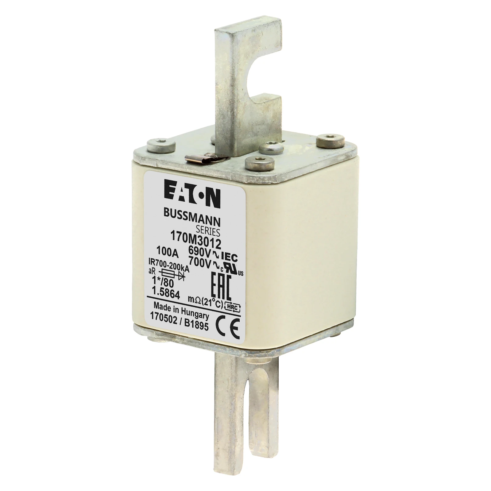 2537837 - Eaton FUSE 100A 690V 1*/80 AR UC