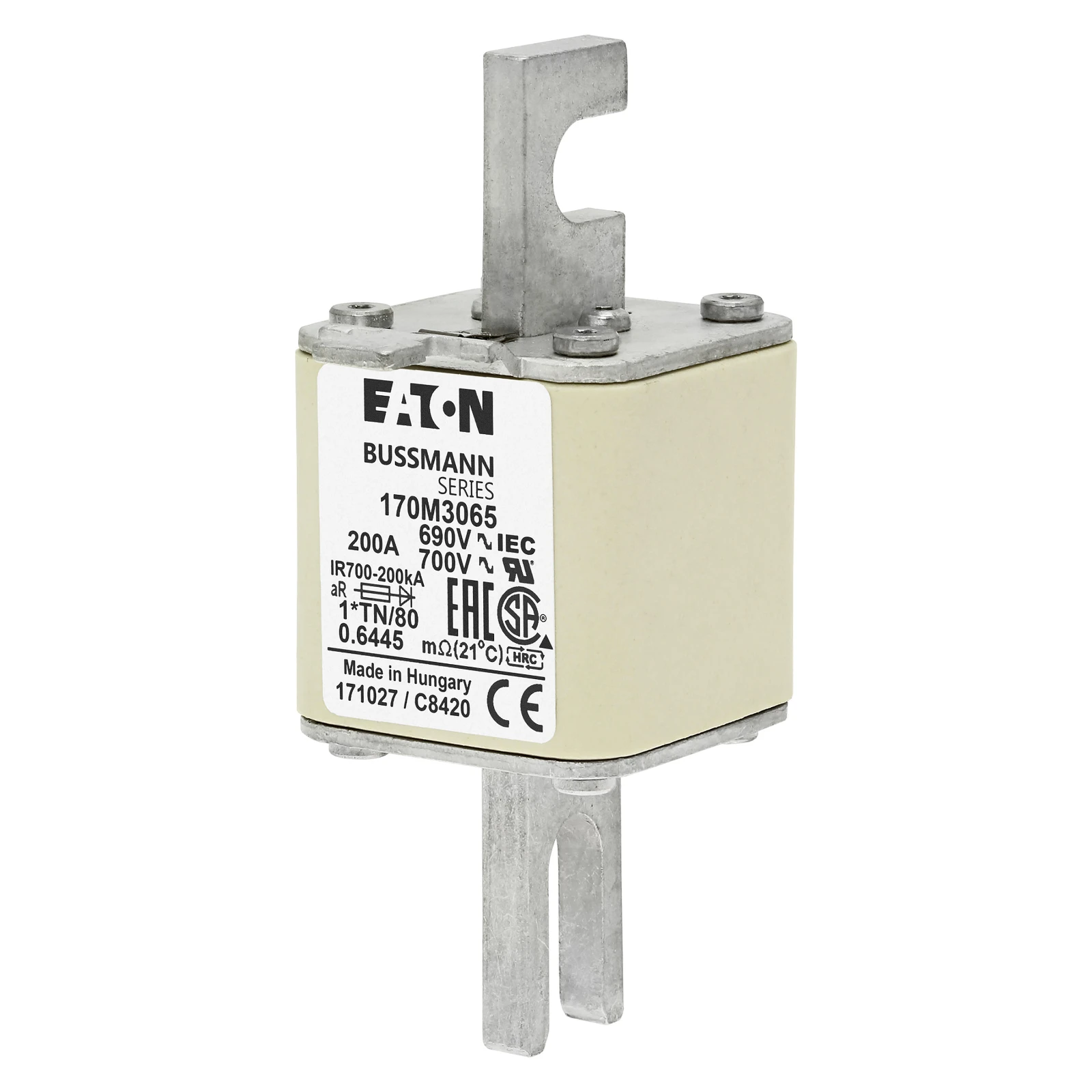 2537861 - Eaton FUSE 200A 690V 1*TN/80 AR UC