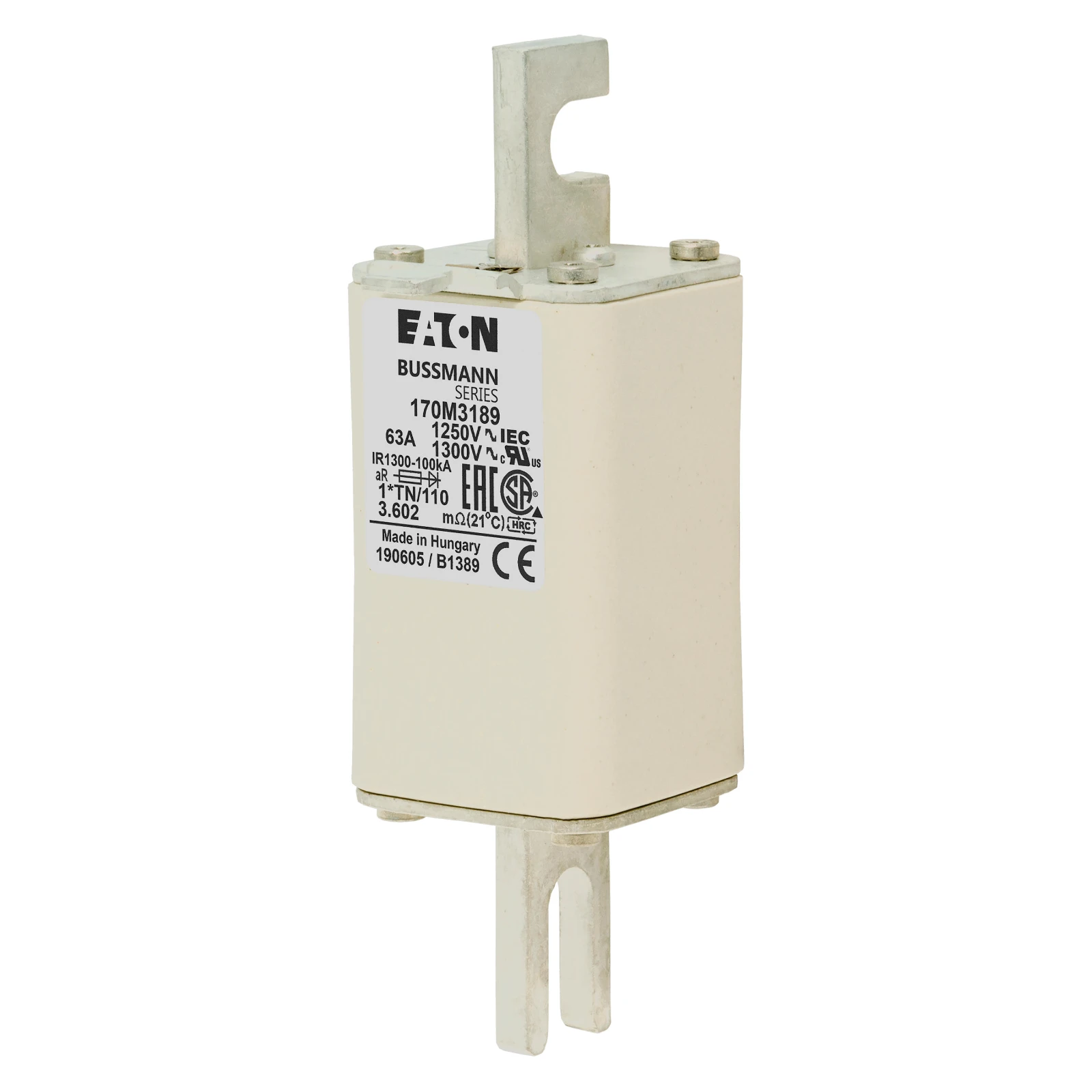 2537909 - Eaton FUSE 63A 1250V 1*TN/110 AR CU