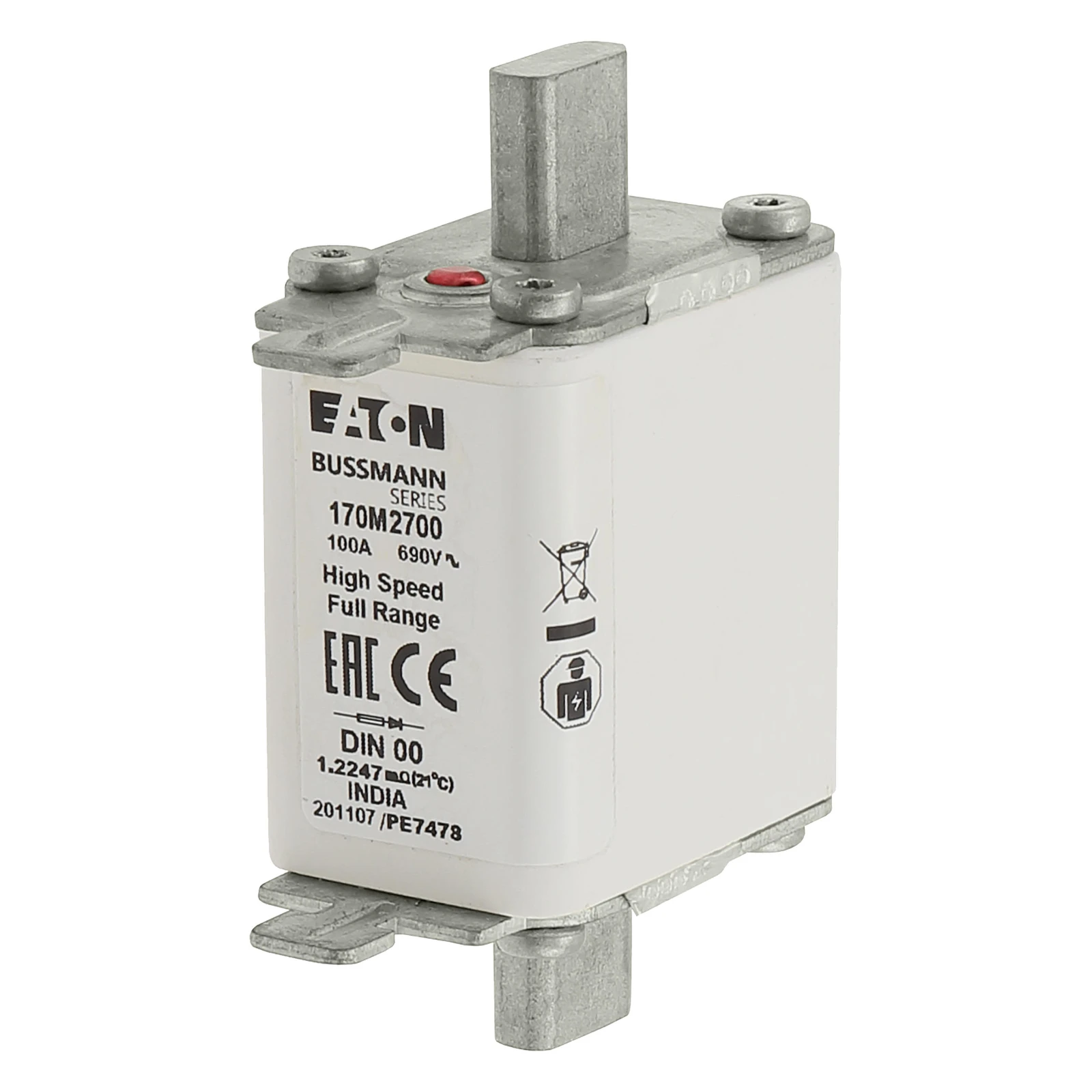 Eaton HRC zekering FUSE 100A 690V DIN 00 GR