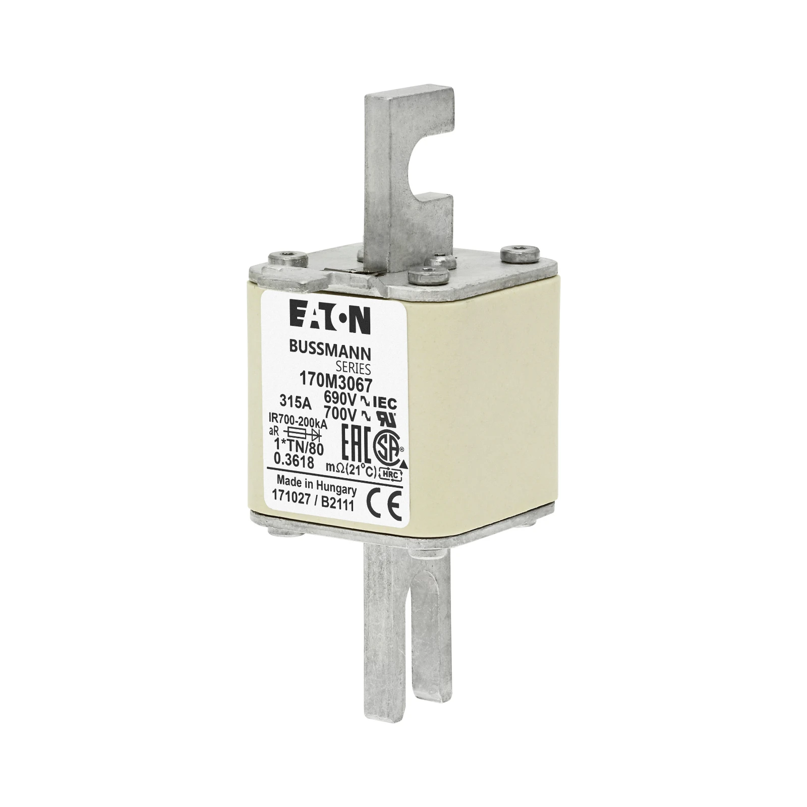 2537863 - Eaton FUSE 315A 690V 1*TN/80 AR UC