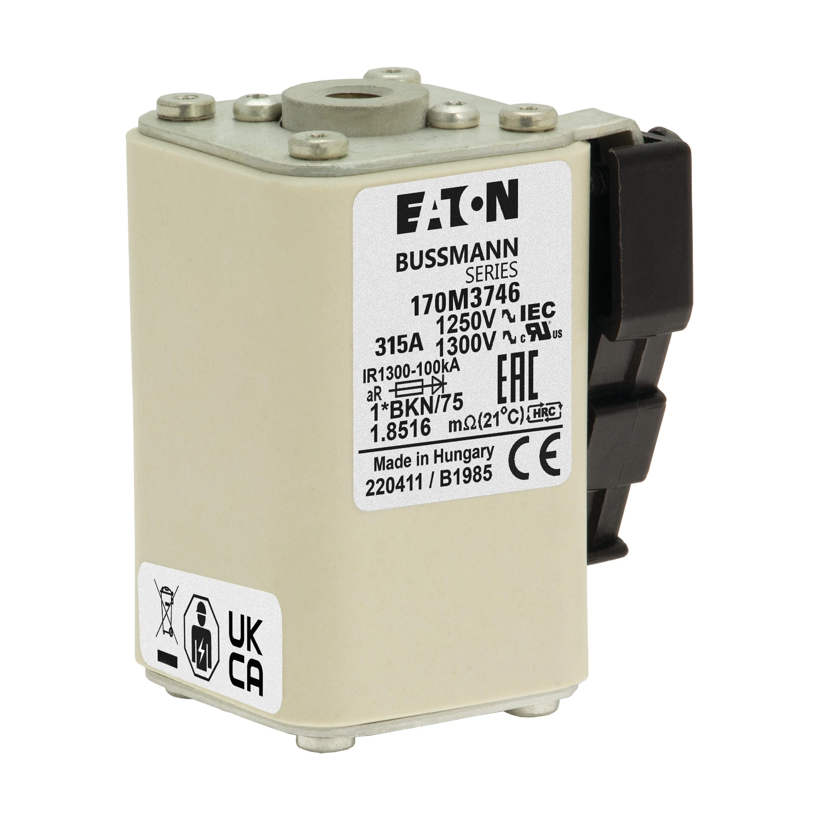 2538085 - Eaton FUSE 315A 1250V 1*FKE/115AR CU