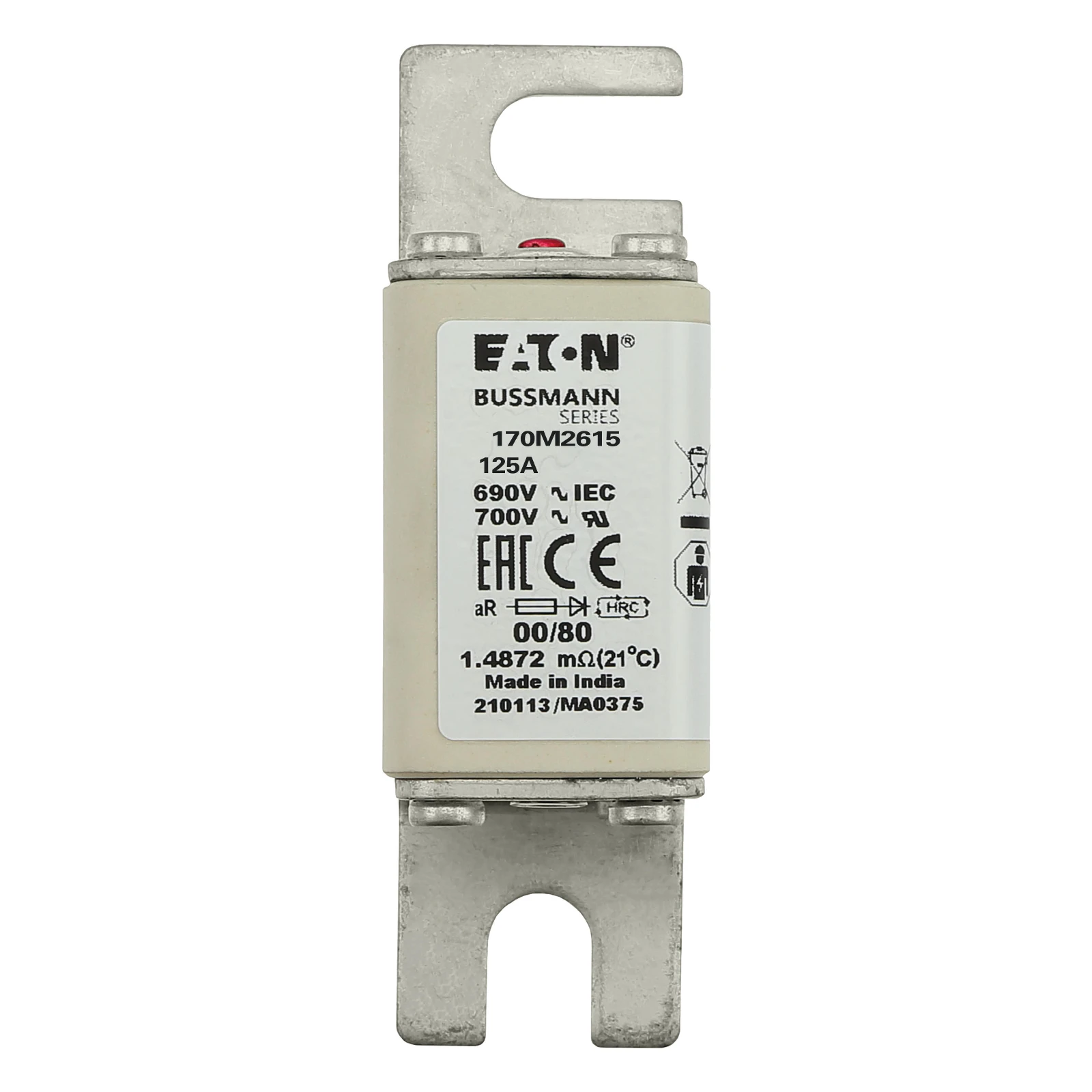 2537766 - Eaton FUSE 125A 690V 00/80 AR UR