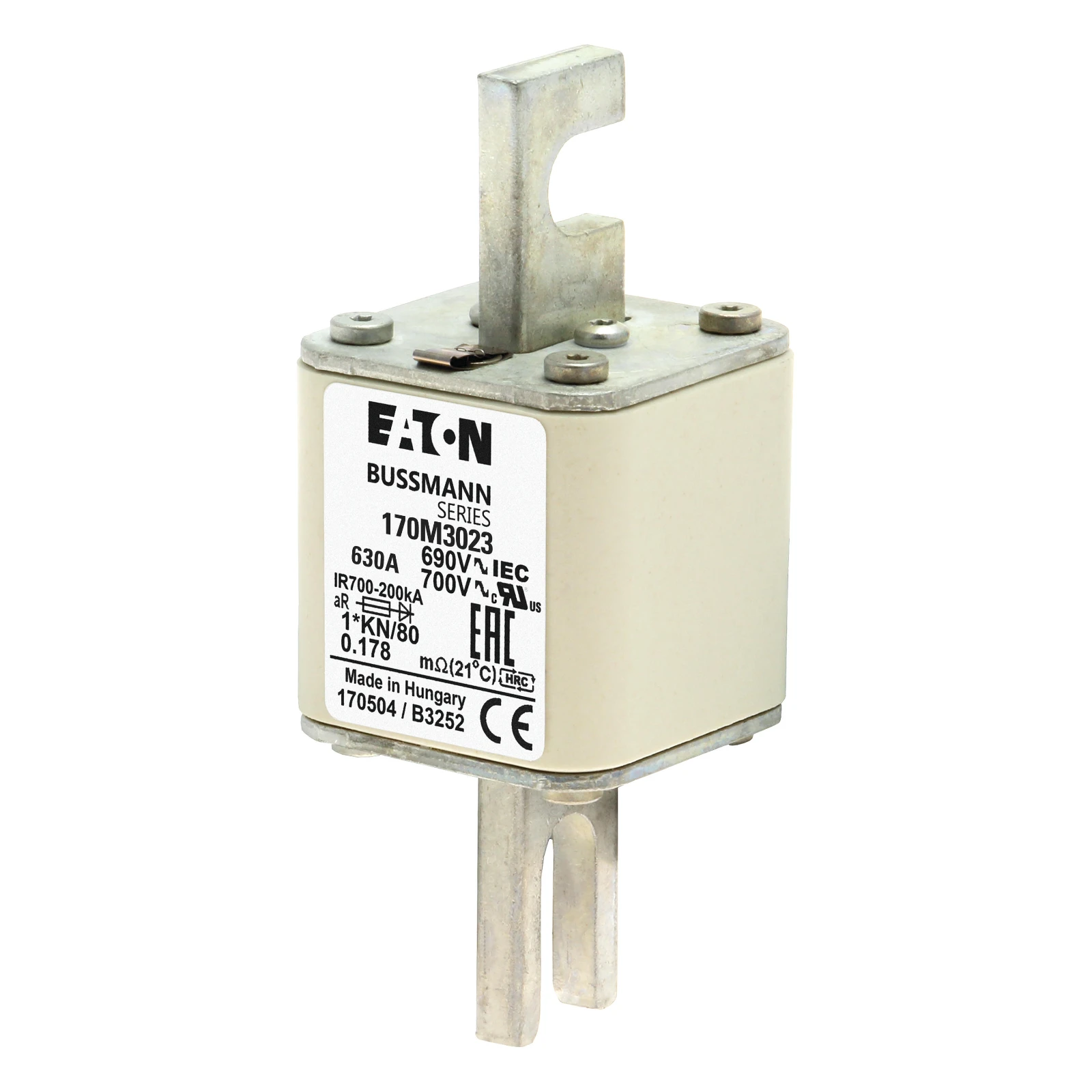 2537848 - Eaton FUSE 630A 690V 1*/80 AR UC