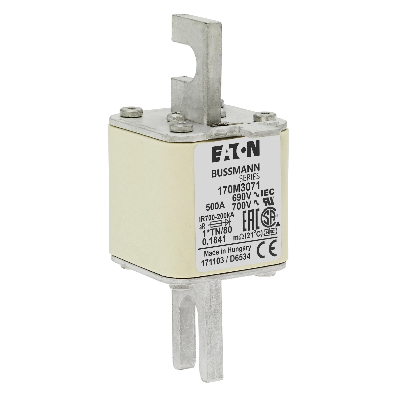 2537867 - Eaton FUSE 500A 690V 1*TN/80 AR UC