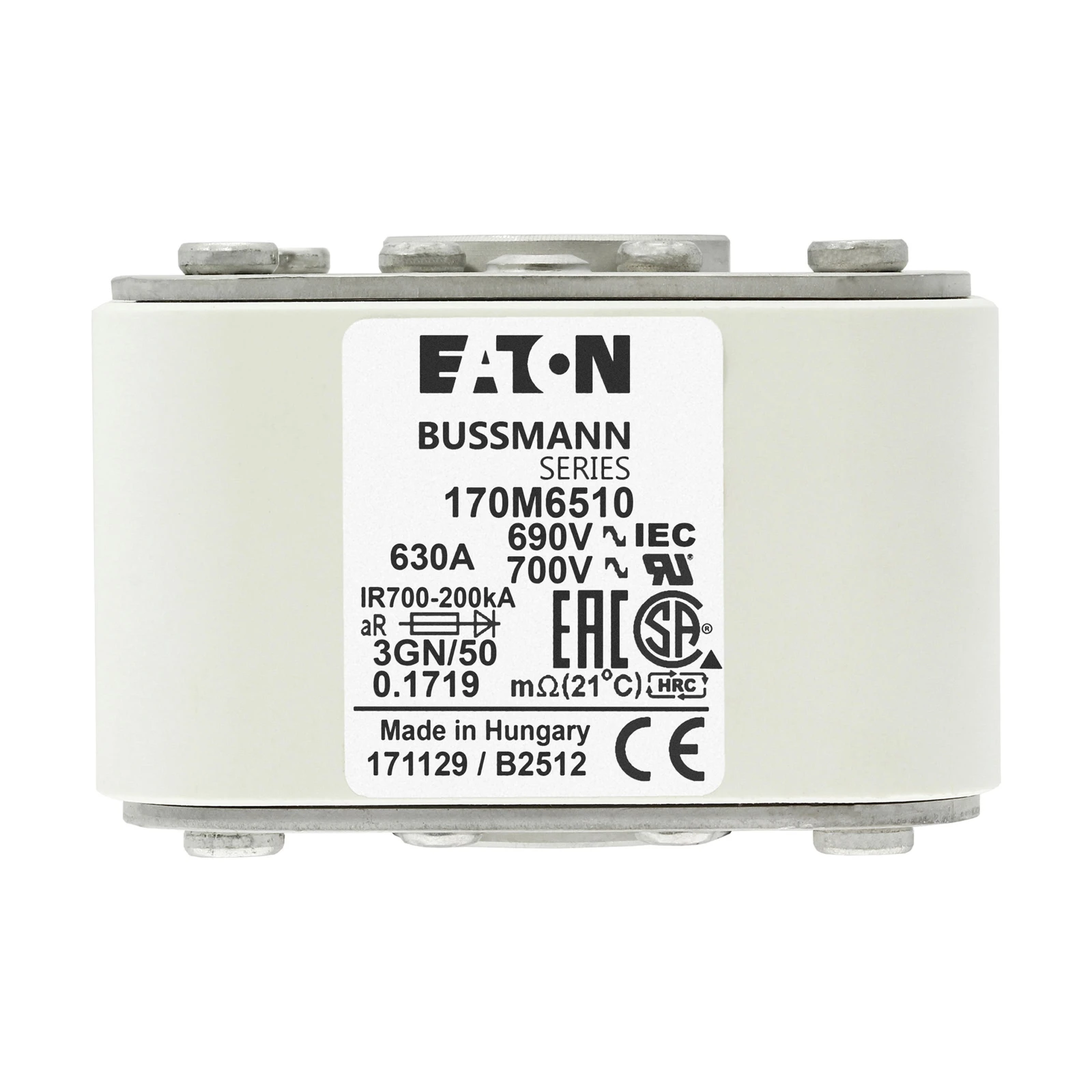 2538934 - Eaton FUSE 630A 690V 3GN/50 AR UC