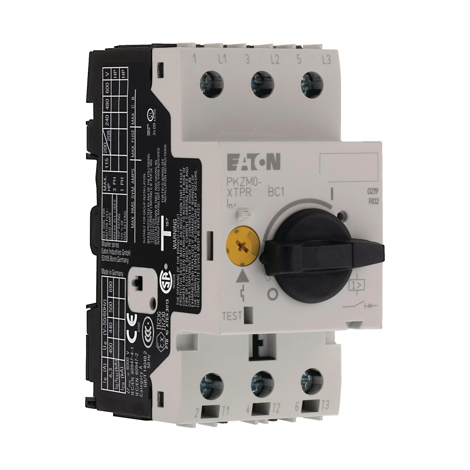 Eaton Vermogensschakelaar voor trafo-, generator- en installatiebeveiliging PKZM0-2,5-T