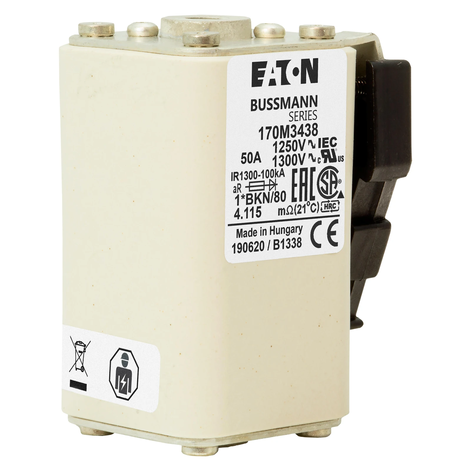 2537997 - Eaton FUSE 50A 1250V 1*BKN/80 AR CU