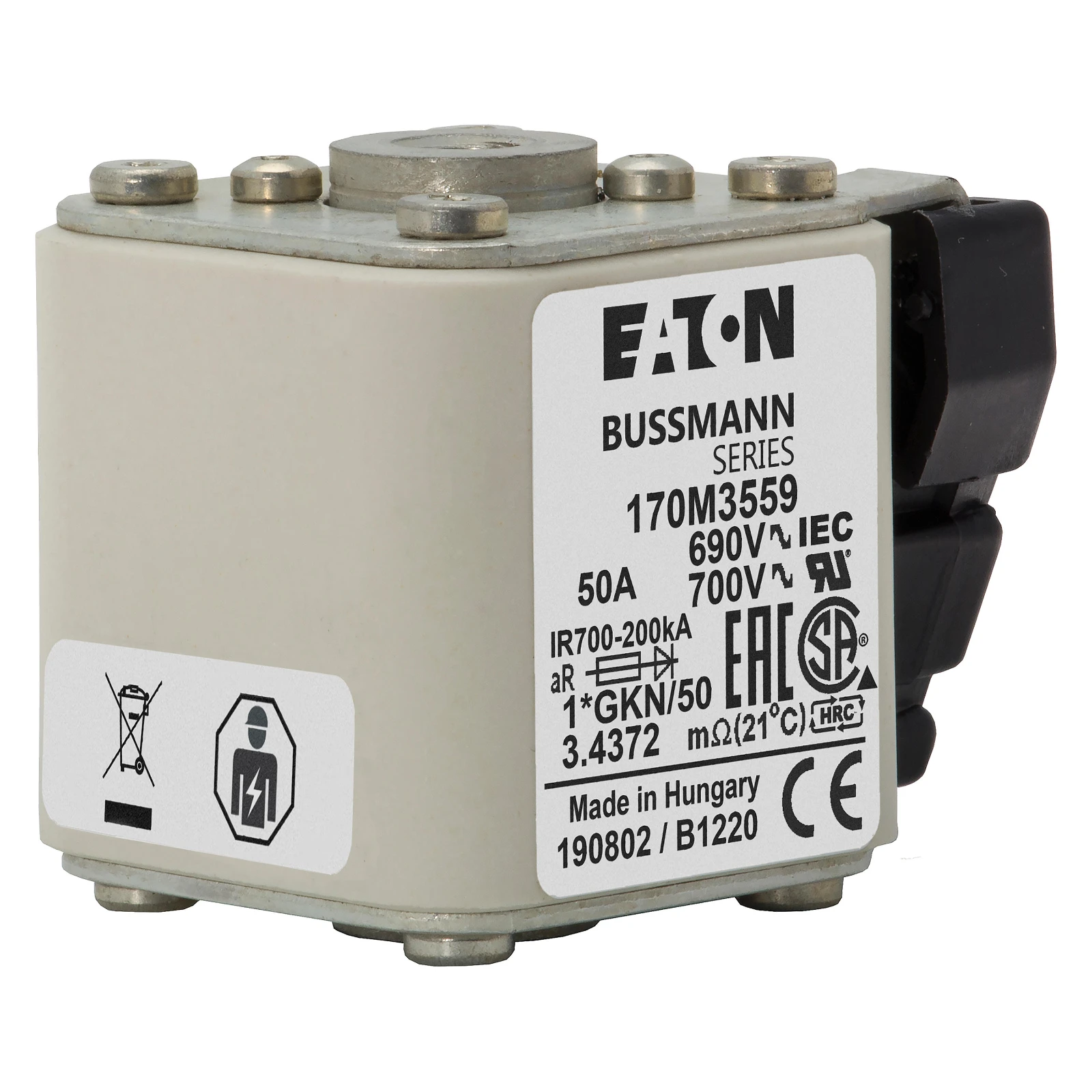 2538029 - Eaton FUSE 50A 690V 1*GKN/50 AR UC